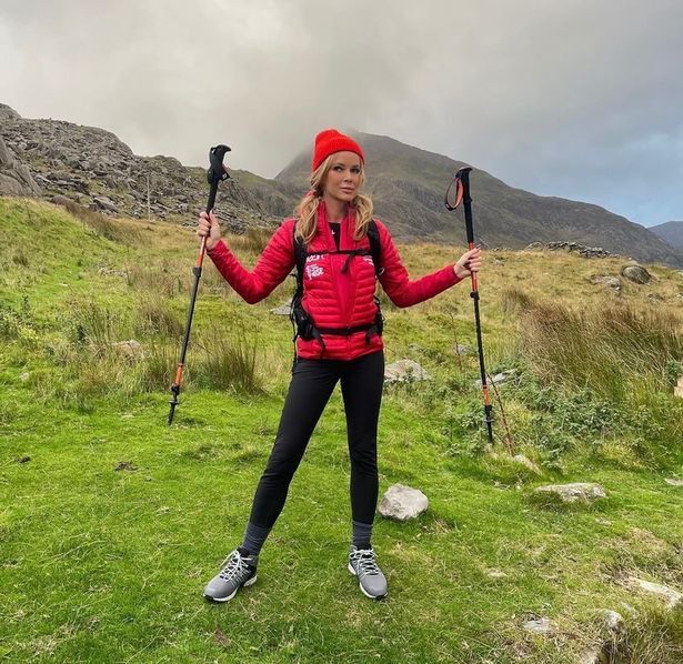 Amanda Holden shares selfie and pops champagne as she celebrates completing the Three Peaks Challenge!