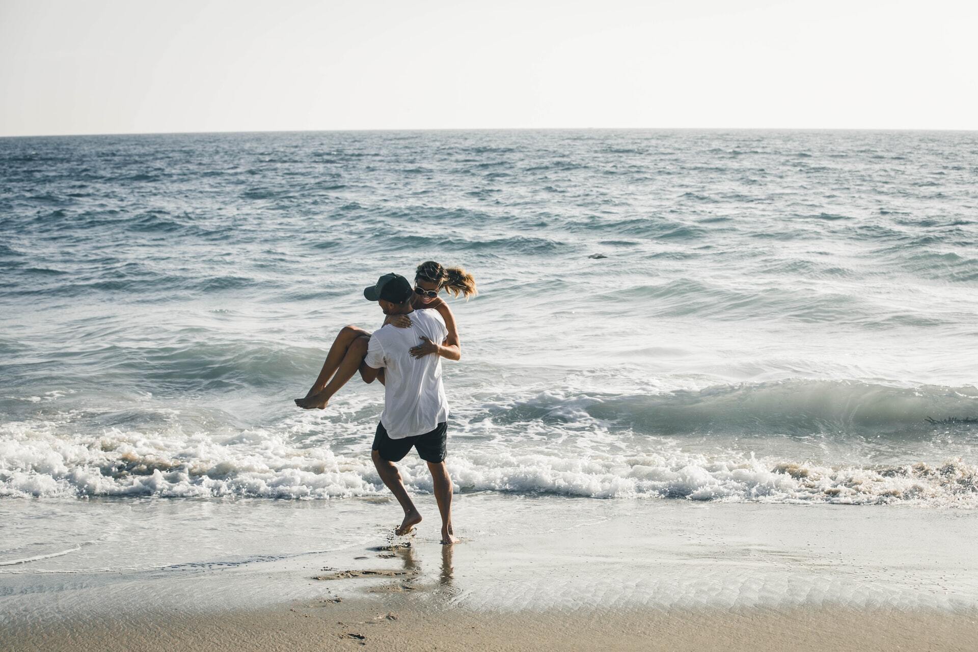 Couple beach