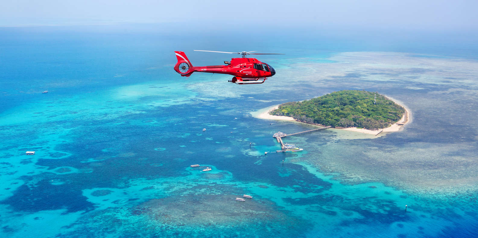 Great barrier reef helicopter