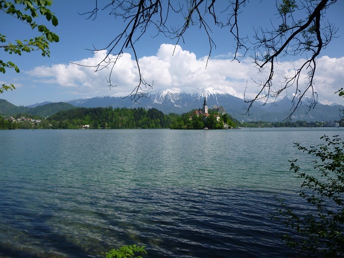 Lake bled from the ground