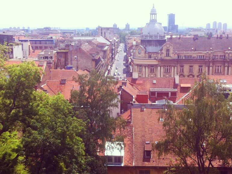 View from strossmayer promenade